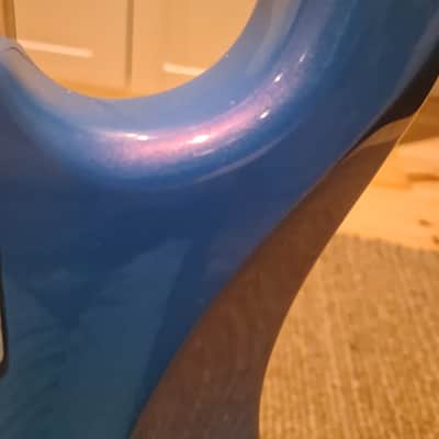 Kramer Pacer Deluxe 1986 Flip Flop Blue Reb Beach Tribute image 10
