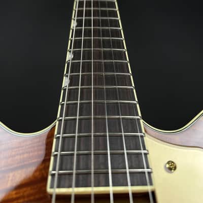 Gretsch Electromatic Limited Broadkaster Flame Okoume - Roundup Orange image 4
