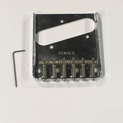 Lefty Vintage FENDER 6 Saddle Guitar Bridge Tele Natural NOS Relic Left 1970s-81 image 1