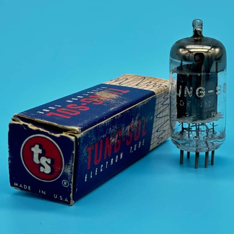 1960s Tung Sol 12AU7A ECC82 Vintage Long Plate D Getter Preamp Tube! T340 image 1