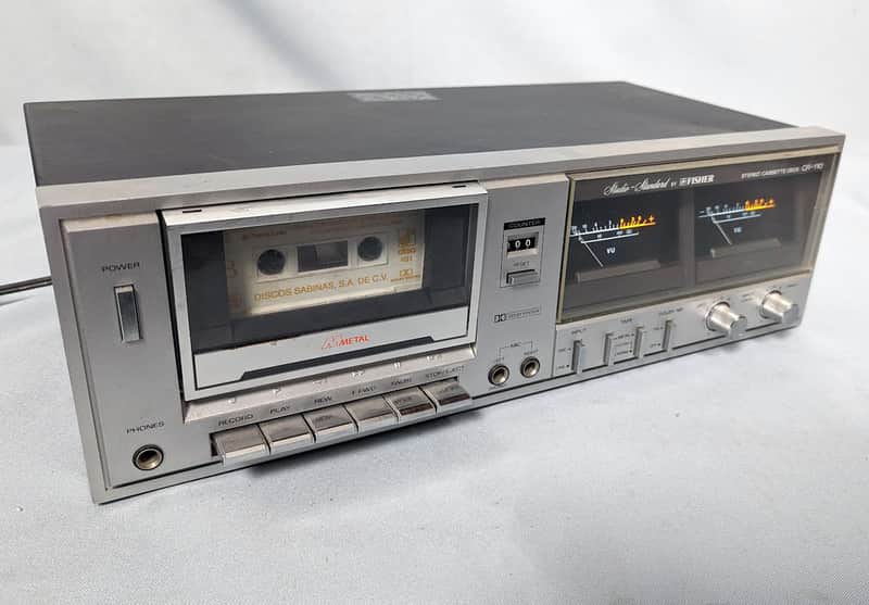 Fisher CR-110 Stereo Cassette Recorder Silver - For Parts or