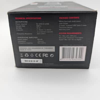 Thronmax M4 MDrill Zero USB Microphone 2020 - Present - Jet Black image 7