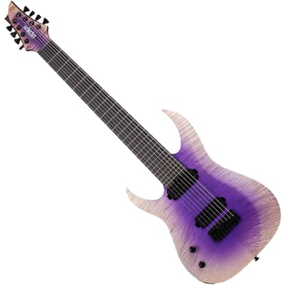 Schecter John Browne Tao-8 Left-Handed Electric Guitar - Ozone Burst (637) image 4