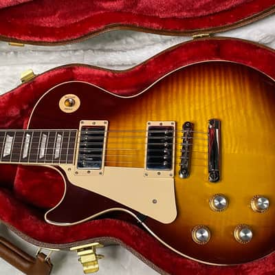 NEW! Gibson Les Paul 60's Standard Iced Tea - Left Handed - Authorized Dealer - Beautiful Flame Maple Top - 10.1 lbs - G07354 image 13