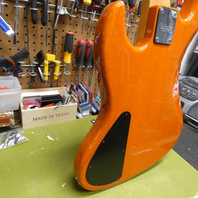 Sadowsky NYC - Trans Orange over AAAAA - Factory LED Side Markers image 7