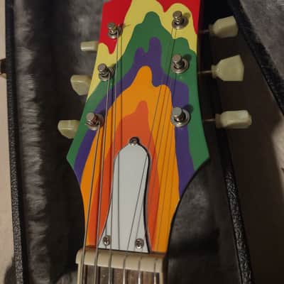 2024 Epiphone Gibson SG '61 "FOOL" Psychedelic Cream Eric Clapton/Todd Rundgren Custom Paintjob w/Case image 10