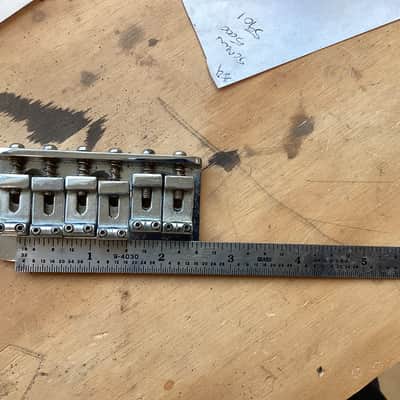 Fender Stratocaster telecaster hardtail bridge 1980 - Chrome image 5