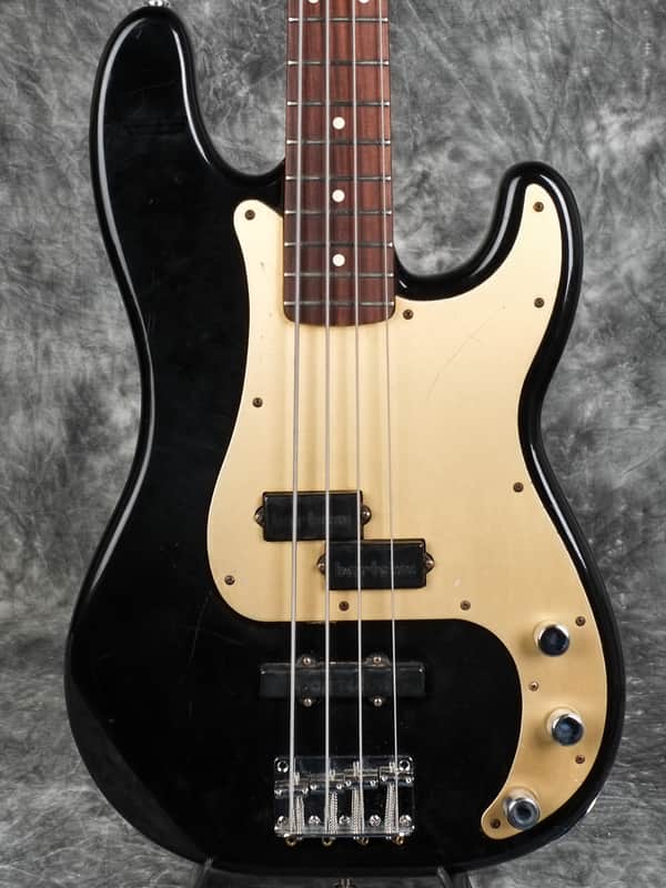 Fender P-Bass California Series 1997 Black Gold pickguard image 1
