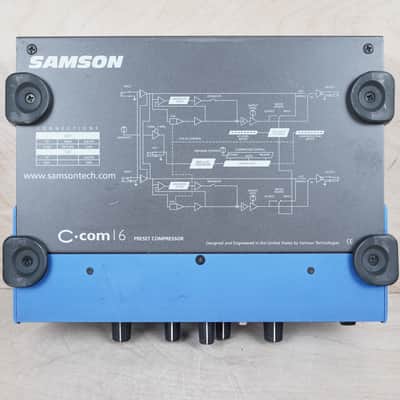 Samson Samson C-com 16 Half-Rack Stereo Compressor/Limiter Blue w/ Power Supply image 7