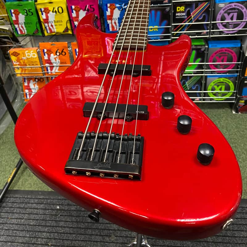 1990s Guild Pilot Pro 5 bass Ferrari Red