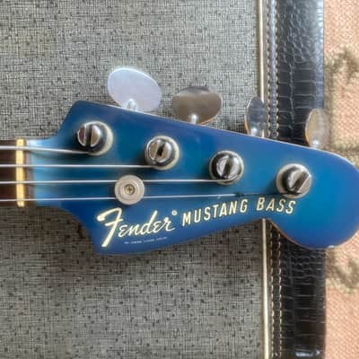 Collector 1968 Fender Mustang Bass Competition Burgundy One Owner image 6