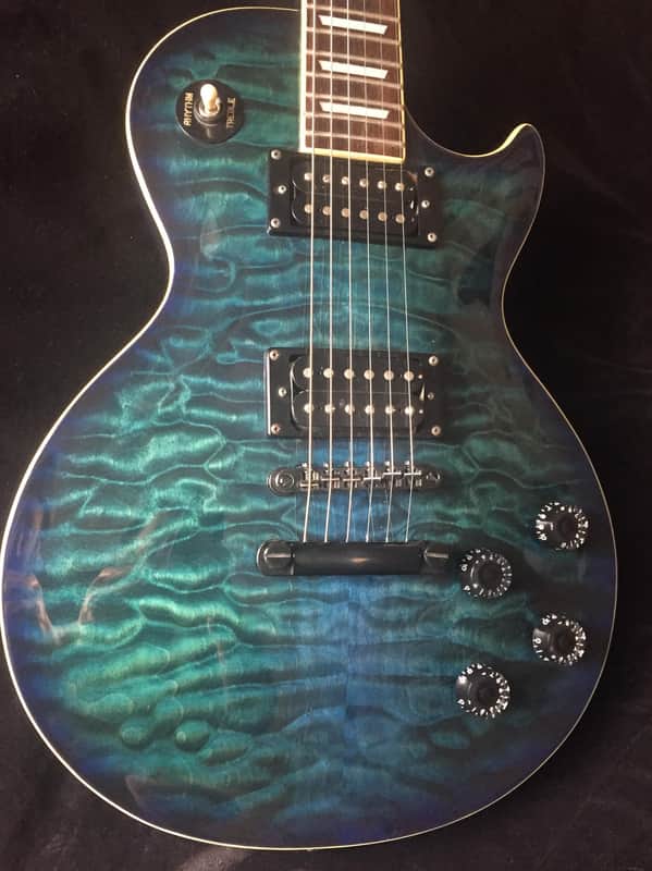 Epiphone Les Paul Quilt Pro Ltd Ed 1999 Aqua Burst image 1