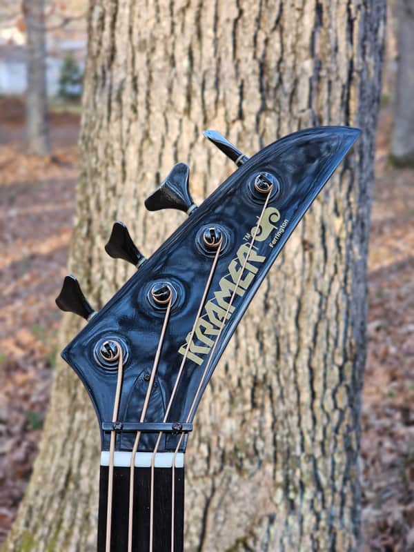 Kramer Ferrington Acoustic Electric Bass KFB-2 89-90 Gene | Reverb