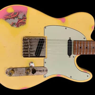 Billy Handy Junior’s Gas Station “RattleStrat” Relics - Olympic White Paisley Finish - w/ HSC - Partscaster Relic - S and T Style Set image 6
