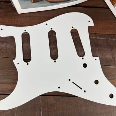 General Vintage Tone 54 to 1955 Pickguard for Stratocaster®️ Original HIPS Left handed “ Polystyrene “ Pickguard For Strat®️ image 5