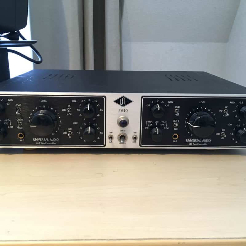 2010s Universal Audio 2-610 Dual Channel Mic Preamplifier Black