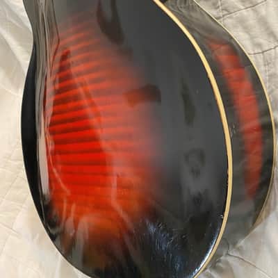 Vintage Harmony H-950 Monterey Leader 1954 Red Flamed Burst image 8