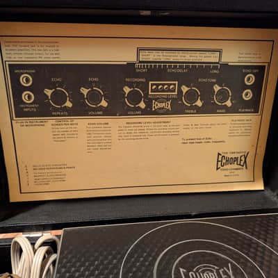 Maestro EchoPlex EP-4 Tape Echo Machine 1970s Black With Foot Switch NO ISSUES! image 2