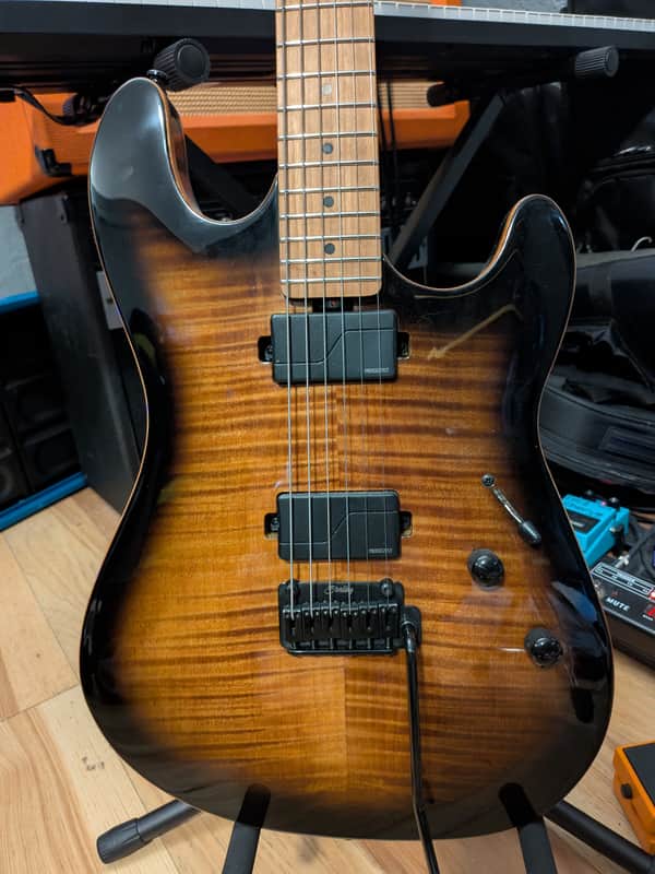 Sterling Music Man Sabre - Cobra Burst image 1
