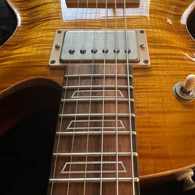 Patrick James Eggle Macon Carved Top SC - Brazilian Board - Faded Gold Burst image 9