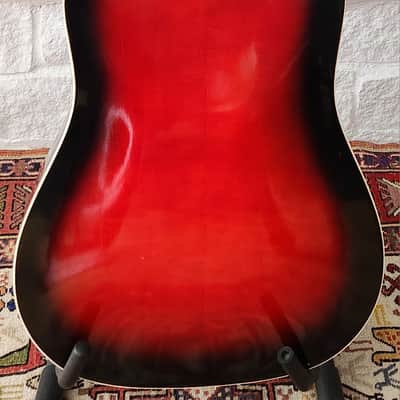 Framus Texan 5/196E Dreadnought Bloodburst w/ Single Coil Pickup 1960s W. Germany image 6