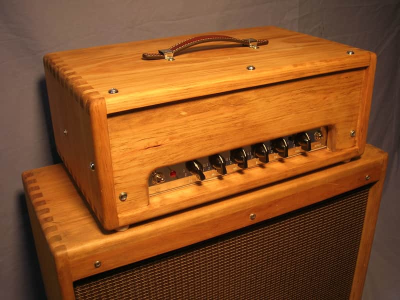 Carl's Custom Guitars handmade USA dovetailed pine Fender Blues Jr Junior head conversion cabinet image 1