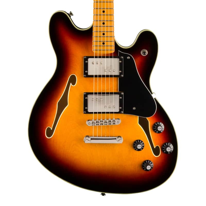 Used Squier Classic Vibe Starcaster - 3-Color Sunburst w/ Maple FB image 1
