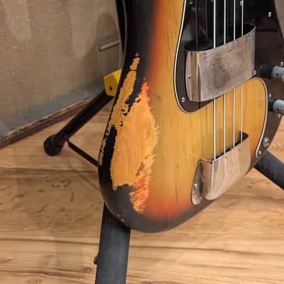 Fender Precision Bass with Maple Fretboard 1977 - Sunburst image 5