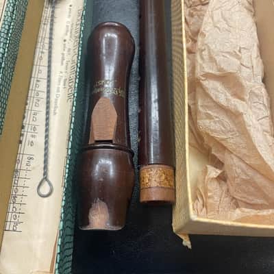 Mollenhauer Solist Wooden Recorder Lot – Keyed Alto & 2-Piece Soprano w/ Boxes '50s or '60s image 4