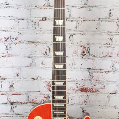 Gibson - 2021 Les Paul Deluxe Electric Guitar - Cherry Sunburst w/Reliced Neck - w/OHSC USED image 4