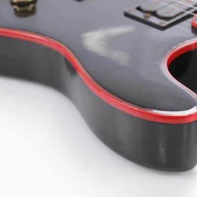 1980's Cort Black & Red Electric Guitar w/ Jackson Style Headstock #43829 image 19