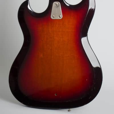 Hagstrom  H-8 8-String Bass Solid Body Electric Bass Guitar (1968), ser. #748005, black hard shell case. image 4