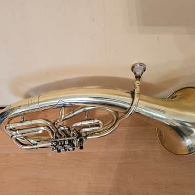 Alto Wind Brass Musical Instrument USSR Soviet Alt Vintage and Rare image 2
