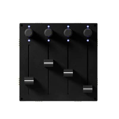 Intech Studio Grid Series 3 EF44 Detent 4-Endless Push Encoder & 4-Fader Modular MIDI Controller image 2