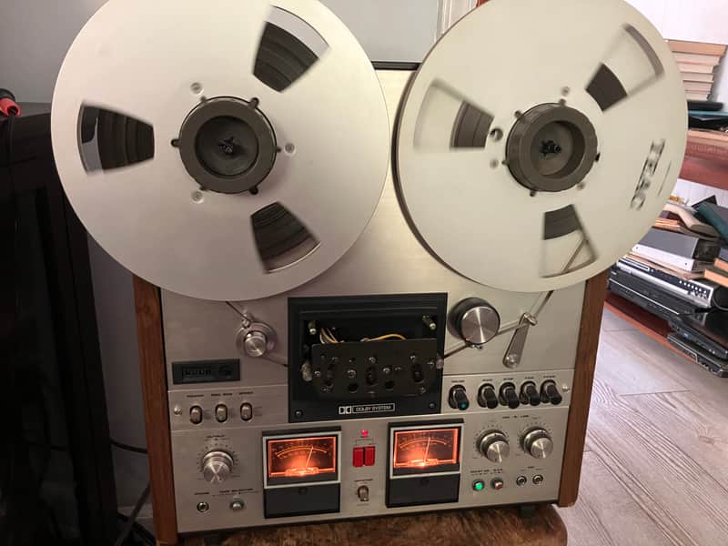 PLEASE READ AD!!! Akai GX-600DB 1/4" 10.5 inch 2-Channel 4-Track Tape Deck Recorder 1976 - 1979 - Silver image 1