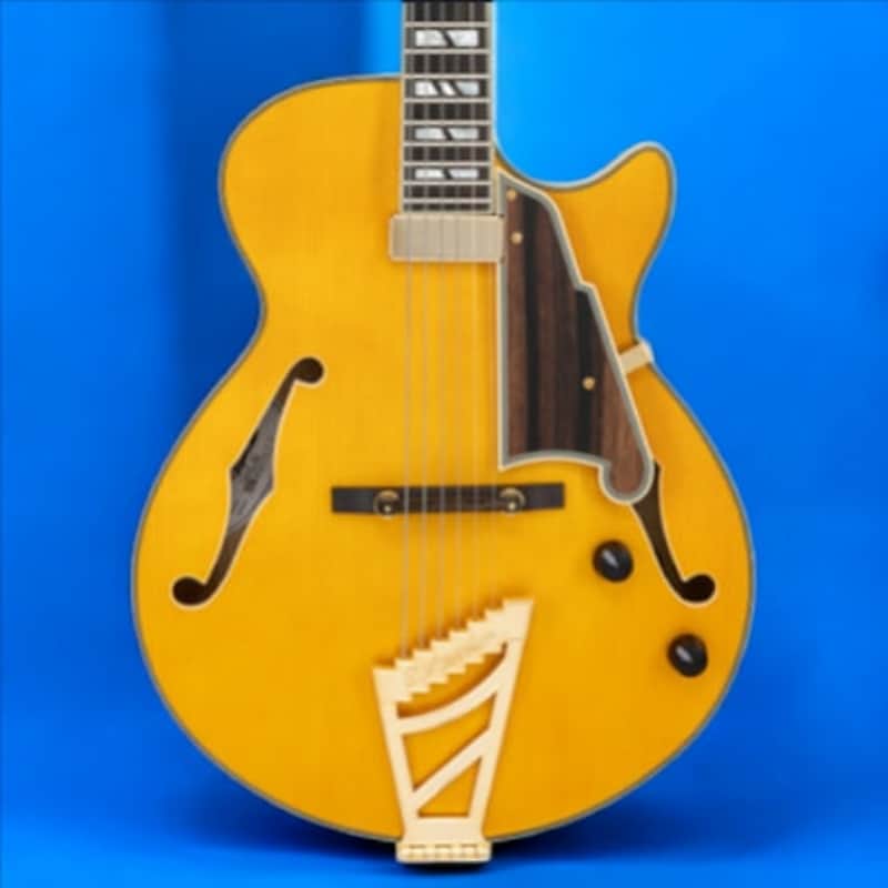 D'Angelico Excel SS Soho Single Cutaway Thinline Hollow Body, Amber* w/Gig Bag DAESSSAMBGT image 1