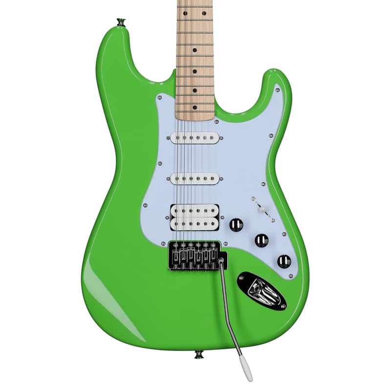 Kramer Focus VT-211S Electric Guitar, Neon Green image 1