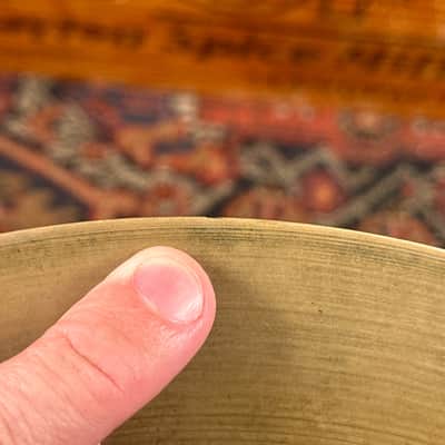 14" Zildjian A 1940s-1950s Trans Stamp Sizzle Hi-Hat Cymbal Pair 554g/722g *Video Demo* image 14