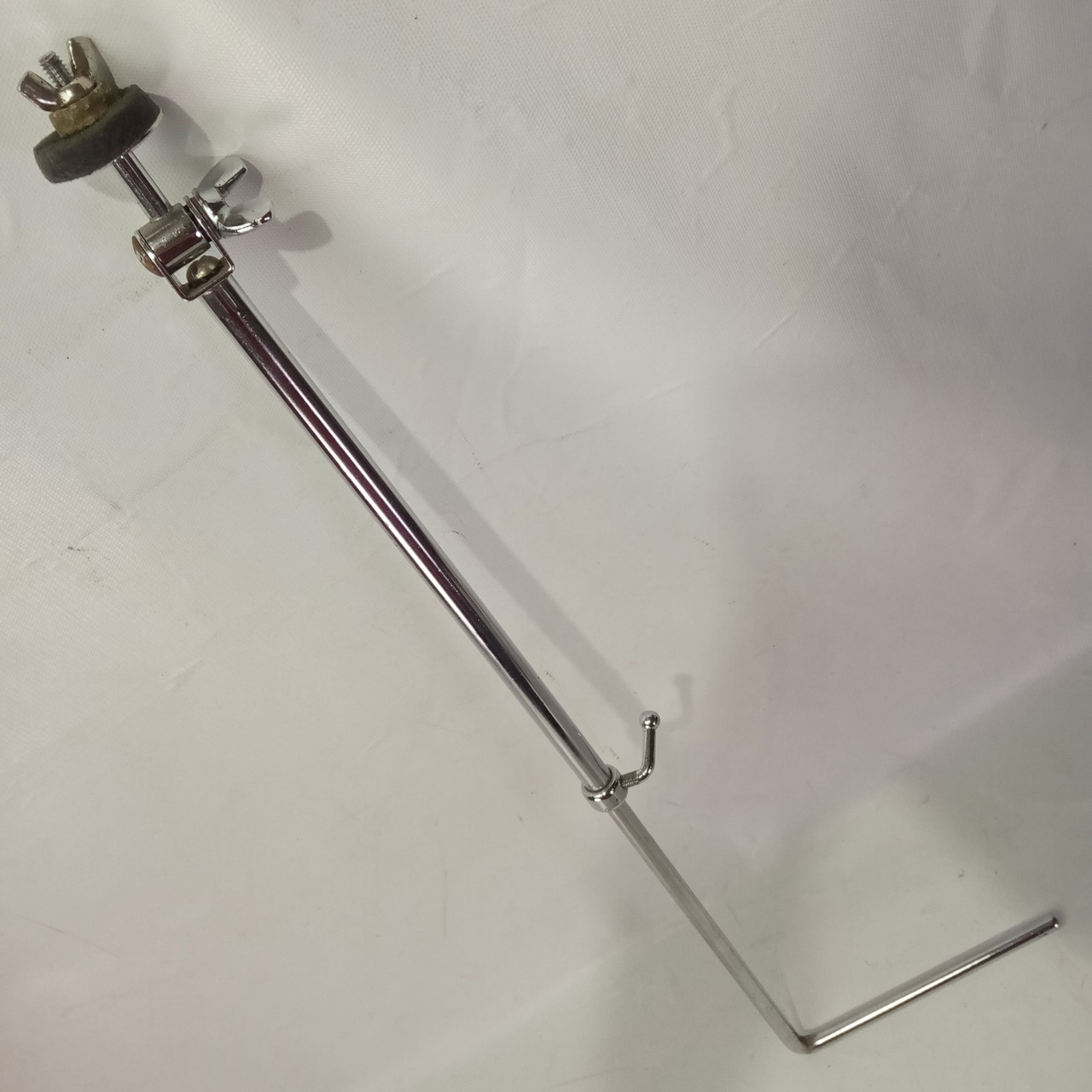 Gretsch Cymbal L-Arm Stand Bass Drum Holder 3/8" Chrome Vintage 50s Walberg&Auge — main photograph