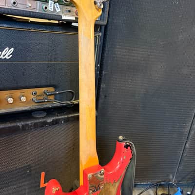 Fender Custom Shop Michael Landau '63 Stratocaster Relic 2013 - Present - Fiesta Red over 3-Color Sunburst image 7