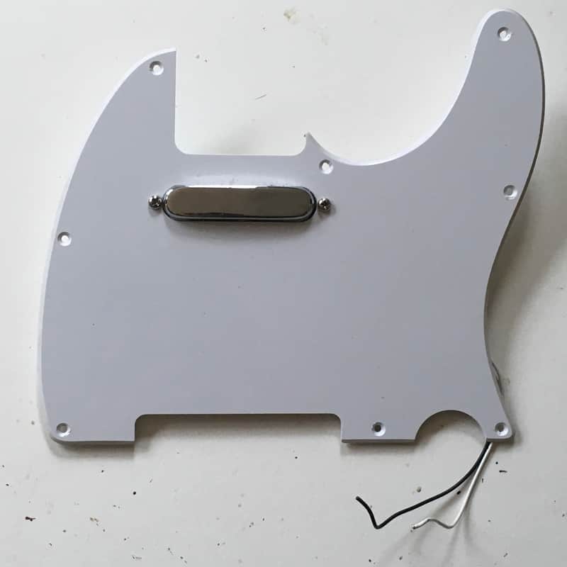 Fender Squier Pickguard White Fender Loaded Telecaster Tele Guitar 1 Ply Bevel image 1