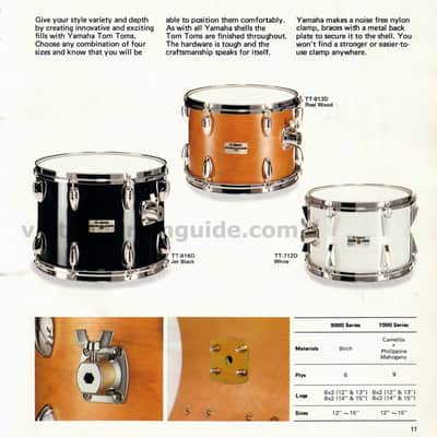 Yamaha YD-9000 Chrome 5-Piece Drum Kit • 1979 Pre Recording Custom Model! • Made in Taiwan • ATLANTA image 23