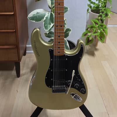 1979 Fender Stratocaster 25th Anniversary Porsche Inca Silver over Huffy Olympic White Relic Vintage 70s American USA Strat Electric Guitar Special Limited Edition Model FSR Heavy Road Worn Aged image 7