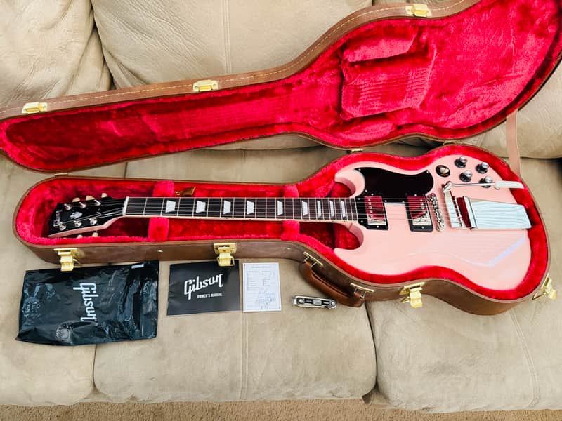 Gibson SG Standard '61 with Maestro Vibrola 2019 - Present - Shell Pink image 1