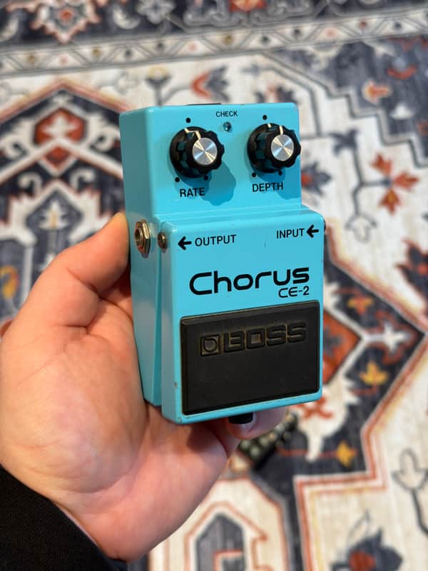 Boss CE-2 Chorus (Green Label) with Keely HiFi and Speedy Mod 1988 - 1992 - Blue image 1