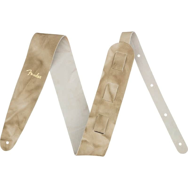 Fender Tie Dye 2" Leather Guitar Strap image 1