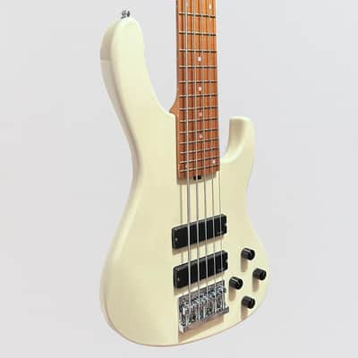 Sadowsky MetroExpress 24-Fret Modern Maple Board 5-String Electric Bass Guitar - Olympic White image 2