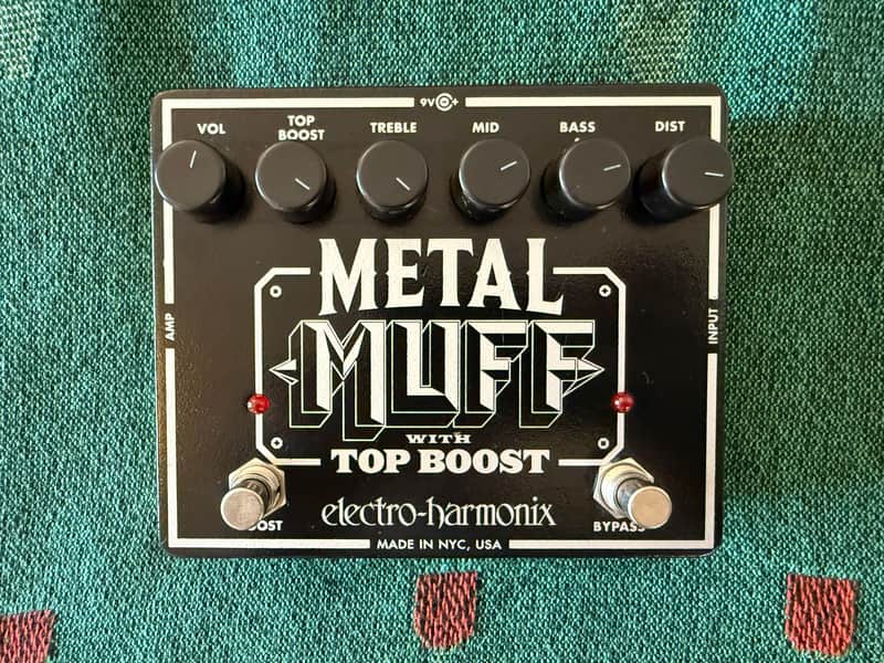 Electro-Harmonix Metal Muff Distortion with Top Boost - Black image 1