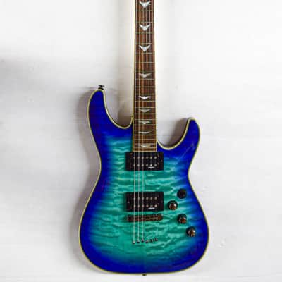 Schecter Omen Extreme-6 - Ocean Blue Burst image 9