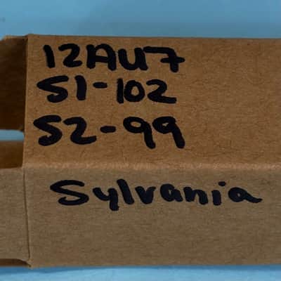 1970s Sylvania 12AU7A ECC82 Vintage Long Plate Halo Getter Preamp Tube! T387 image 5